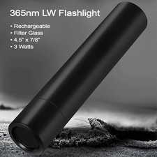 LW UV Flashlight 365nm Rechargeable Longwave UV Light for Fluorescent Minerals picture