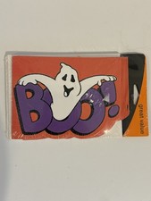 Vintage American Greetings Halloween Cards BOO Ghost 8 Ct Sealed Made in USA picture