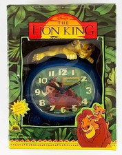 VINTAGE DISNEY’S THE LION KING MOLDED SIMBA BEEPING ALARM CLOCK BY FANTASMA -MIB picture