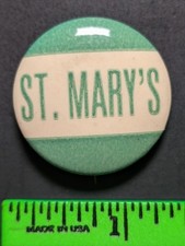Vintage St. Mary's University College Pinback Pin picture