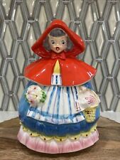 Vintage JC Napco • Little Red Riding Hood • Cookie Jar • Japan 1957 • K2292 picture