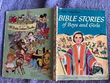 1972 10th PRINTING LITTLE GOLDEN BOOK BIBLE STORIES OF BOYS & GIRLS-NO MARKS picture