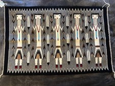 Vintage Navajo (Dine) Yei Weaving/Textile by Ella Mae Begay 34