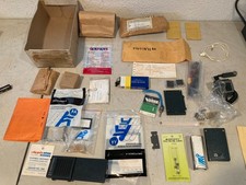 Vintage Motorola & Ham Radio Parts Lot Bomar Crystals Hy-Gain Antenna Hardware picture