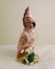Lovely Vintage Stangl Pottery Birds Pink Cockatoo Bird Porcelain Figurine 6 1/2