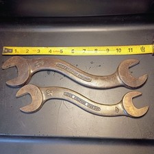 2 Antique 1930s Or Older S Curve Light Service Wrenches J. H. Williams & Co picture