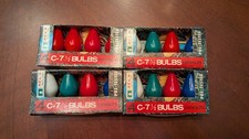 16 NOS Vintage ALCA C-7 1/2 Multicolor Replacement Bulbs   All Tested picture