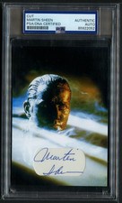 Martin Sheen signed autograph 3.5x5 Actor Custom Cut Apocalypse Now PSA Slabbed picture