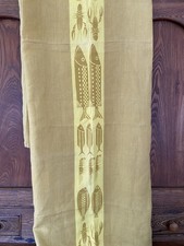 Vintage midcentury linen tablecloth 50