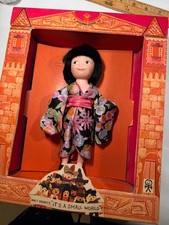 Vtg 1960's Disney It's A Small World Japan Doll Pressman in Box Rare picture