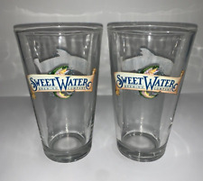 Sweet Water Brewing Pint Glass Set of 2 Brand New 16oz Glassware Craft Beer Rare picture