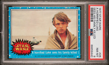 1977 Topps Star Wars #26 A Horrified Luke Sees His Family Killed PSA 8 NM/MINT picture