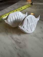Jonathan Adler Ceramic Fish Salt & Pepper Shaker -Vintage Rare Retired Menagerie picture