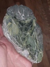 Raw Serpentine Chunk Semi-Polished Natural Specimen Rock Half picture