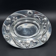 Mariposa Brillante Metalware Serving Bowl Fruit Vegetable Centerpiece Vintage picture