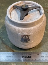 Antique Macintyre Edinburgh Armorial Tobacco Jar Humidor Burslem England c1905 picture