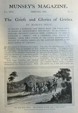 1901 Gretna Green Scotland illustrated picture