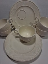 Wedgwood Edme Vintage Luncheon Tea 10 Pc  Barlaston & Etruria Cream NICE picture