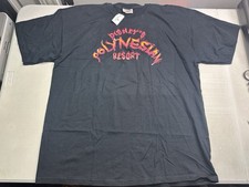 New Rare VTG Disney's Polynesian Resort Black T Shirt Sz XL picture