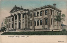 Sedalia, Missouri MO Carnegie Library Antique Original Vintage Postcard picture