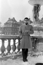 Portrait of Charles Denner the Luxembourg Gardens Paris January 1963 Old Photo 6 picture