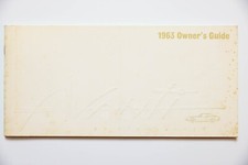 1963 studebaker Avanti Owner's Manual Original picture