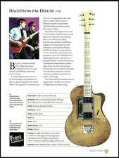 Franz Ferdinand 1958 Hagstrom P46 Deluxe + 1935 Hauser guitar article with specs picture