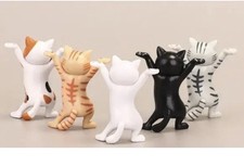 Adorable Miniature Dancing Kittens Cats Figurines Set 5 PACK #26 picture