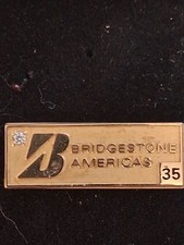 VINTAGE BRIDGESTONE AMERICAS TIRE CO 35 YEAR SERVICE PIN picture