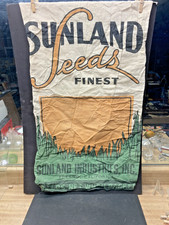 Vintage 1930's Super Colorful Heavy Cotton Canvas 50 Lb. Seed Sack picture