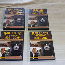 Railroads in United States History 1830-2010 DVD Lot (4-Disc Cases) picture