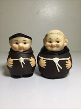 Goebel Friar Tuck Cream Pitcher S 141/0 Sugar Bowl Z37 W. Germany Near Mint picture