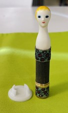 ​Vintage 1961 Revlon Couturines Doll Lipstick Case 0538 Blonde Girl w/ Stand picture