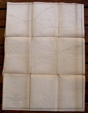 KANSAS EXPLORATION LINEN MAP GUNNISON EXPEDITION SANTA FE TRAIL 1855 picture