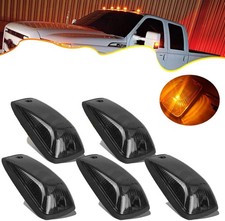 5Pcs LED Cab Roof Lights Amber Smoked Top Marker Signal Running picture