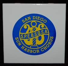 VINTAGE TILE S.P.E.B.S.Q.S.A. Society of Barbershop Quartet Singing Rare Find picture
