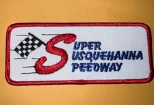 Vintage Super Susquehanna Speedway patch, dirt track racing patch picture