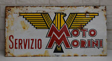 Vintage Enamel sign-Advertising Porcelain-Motot Morini Servizio-Reproduction picture