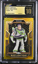 Topps Pixar Gold (2026) Buzz Lightyear Toy Story #2 CGC Pristine 10 (POP 1) picture