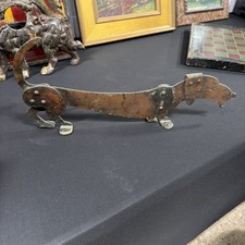 ANTIQUE MISSION HARRY DIXON dog boot scraper signed picture