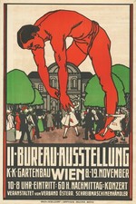 Vintage 🌟 K.K Gartenbau Wien Poster - 24x36” - Rare Reprint 🤯💯 picture