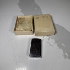 VINTAGE  Slim Zippo Lighter With Box* picture