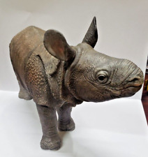 Vintage 1992 Lenox baby greater Asian Rhinoceros porcelain figurine decoration picture