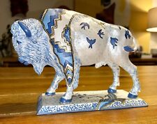 Vicki Gould Hand Painted Buffalo ‘First Spring Rain’ Statue Artistry BVPF picture