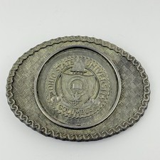 Columbus Ohio State University Belt Buckle Silver Tone Bobcats Campus Students picture