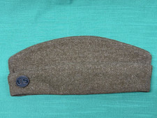 WW1 US Army Wool Overseas Side Cap With Pin, Measures 21