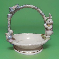  Lenox Occasions Easter Bunny Basket with Baby Chick - Porcelain picture