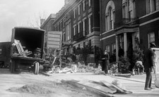 Moving truck outside houses Washington DC Ca 1921-1923 Historic Old Photo picture
