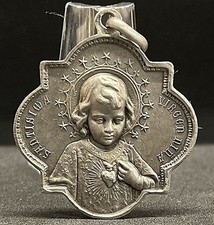 Argentina 1930´ antique Virgin Child Communion scene Gorgeous catholic design picture