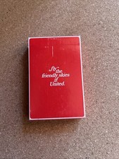 Fly The Friendly Skies Of United Playing Cards Sealed NIB. 80's. Red. picture